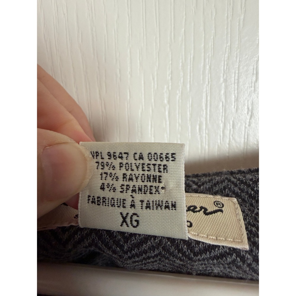 Eddie Bauer Sleeveless Top Women XL Grey Herringbone Tank Office Work Business - Picture 7 of 13